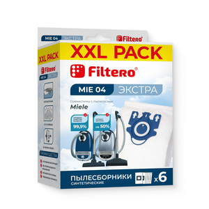 Мешки-пылесборники Filtero MIE 04 XXL Pack ЭКСТРА, 6 шт., синтетические