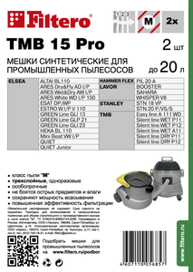 Filtero TMB 15 Pro, 2 шт, мешки синтетические, сменные