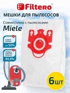 Мешки-пылесборники Filtero MIE 02 XXL Pack ЭКСТРА, 6 шт., синтетические
