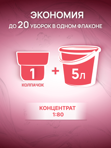 Filtero Aroma Средство для мытья пола: очистка и восстановление, 1000 мл, арт. 810