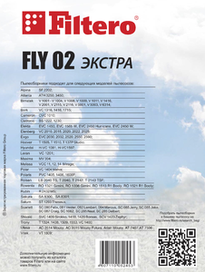 Мешки-пылесборники Filtero FLY 02 ЭКСТРА, 4шт, синтетические