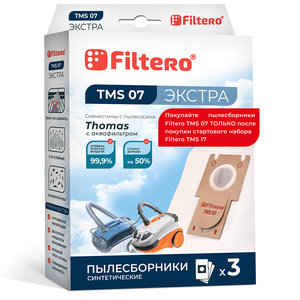 Мешки-пылесборники Filtero TMS 07 ЭКСТРА, 3 шт, синтетические