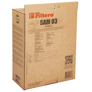 Мешки-пылесборники Filtero SAM 03 ECOLine XL, 10 шт + микрофильтр, бумажные