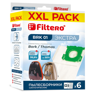 Мешки-пылесборники Filtero BRK 01 XXL Pack ЭКСТРА, 6 шт, синтетические